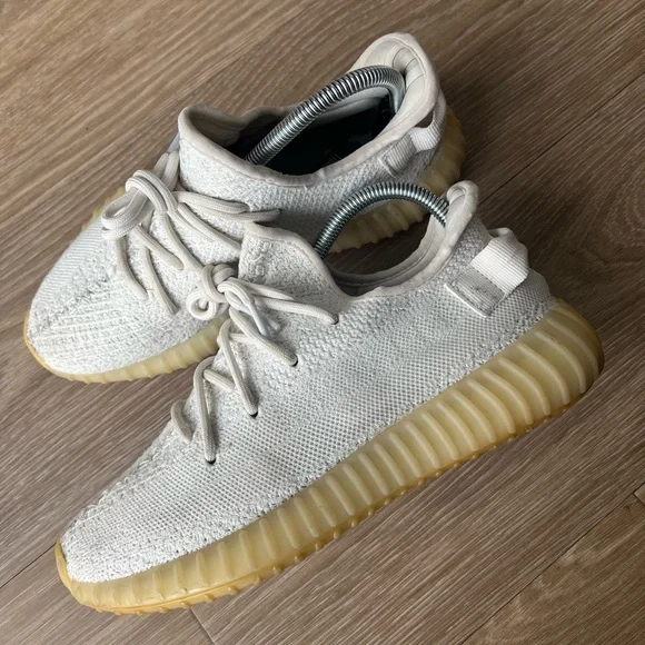 Adidas Yezzy Boost 350 V2 Low Cream White / Triple White Size 7.5 - Picture 7 of 8